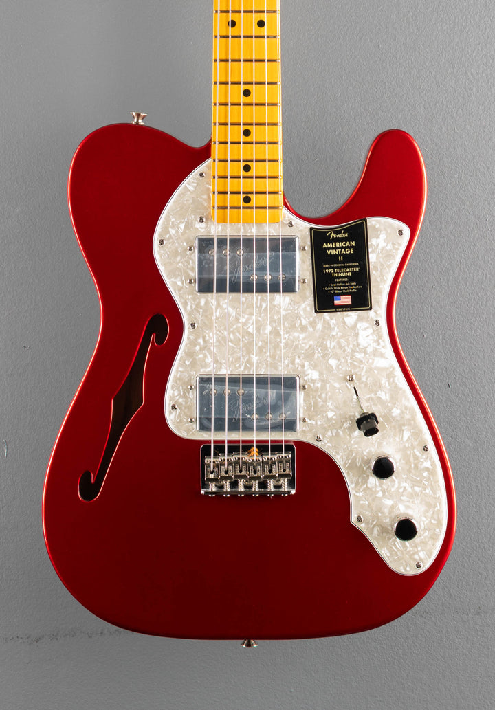 American Vintage II 1972 Telecaster Thinline - Candy Apple Red