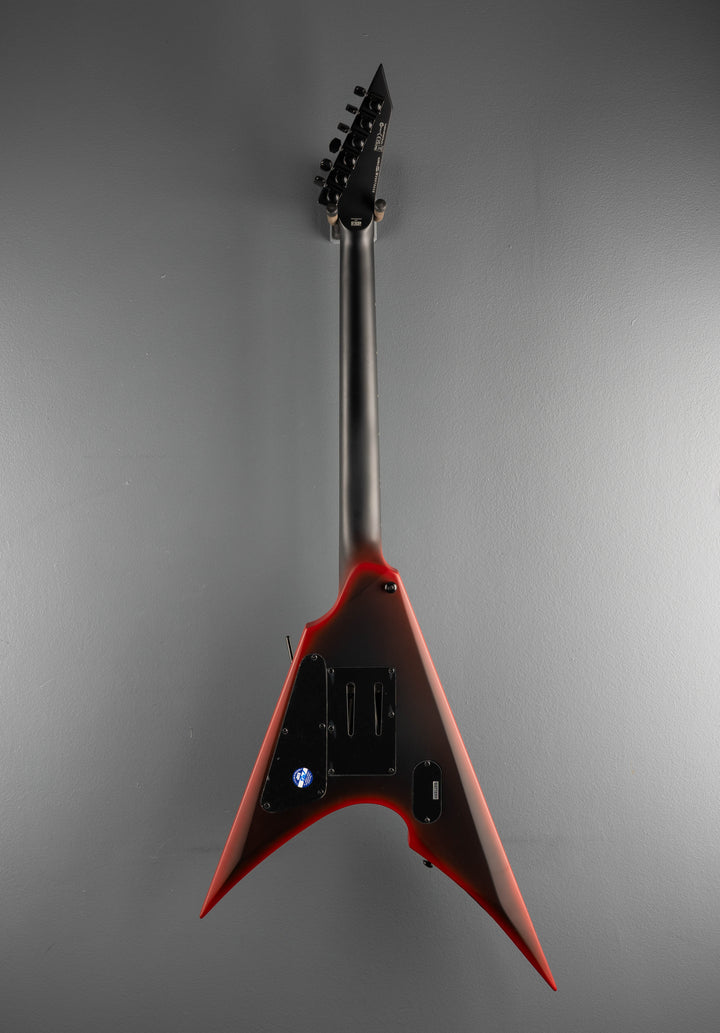 Black Metal Arrow - Black Red Burst Satin
