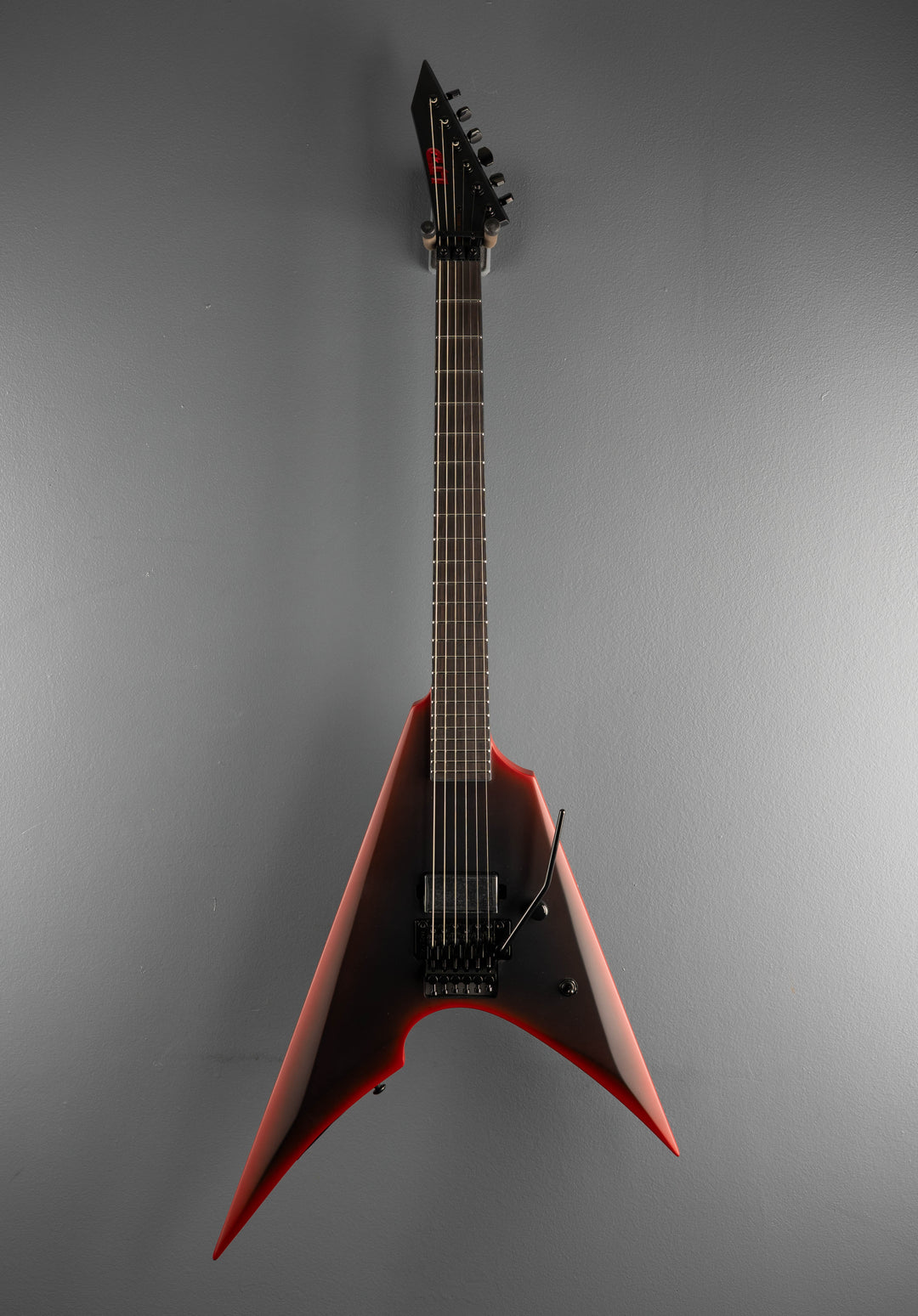 Black Metal Arrow - Black Red Burst Satin