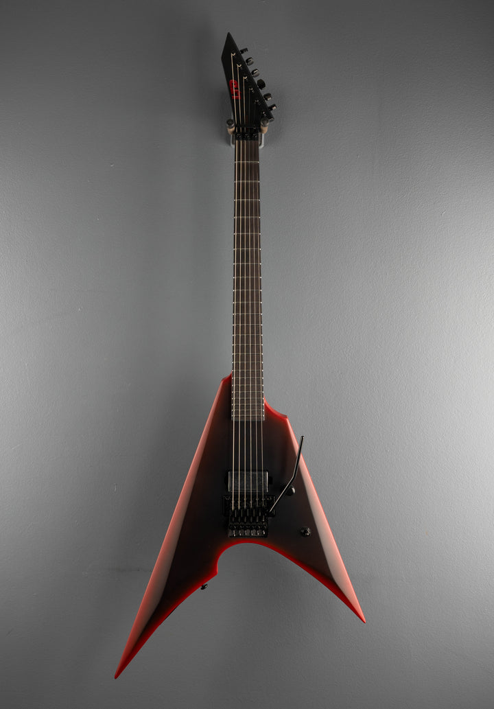 Black Metal Arrow - Black Red Burst Satin