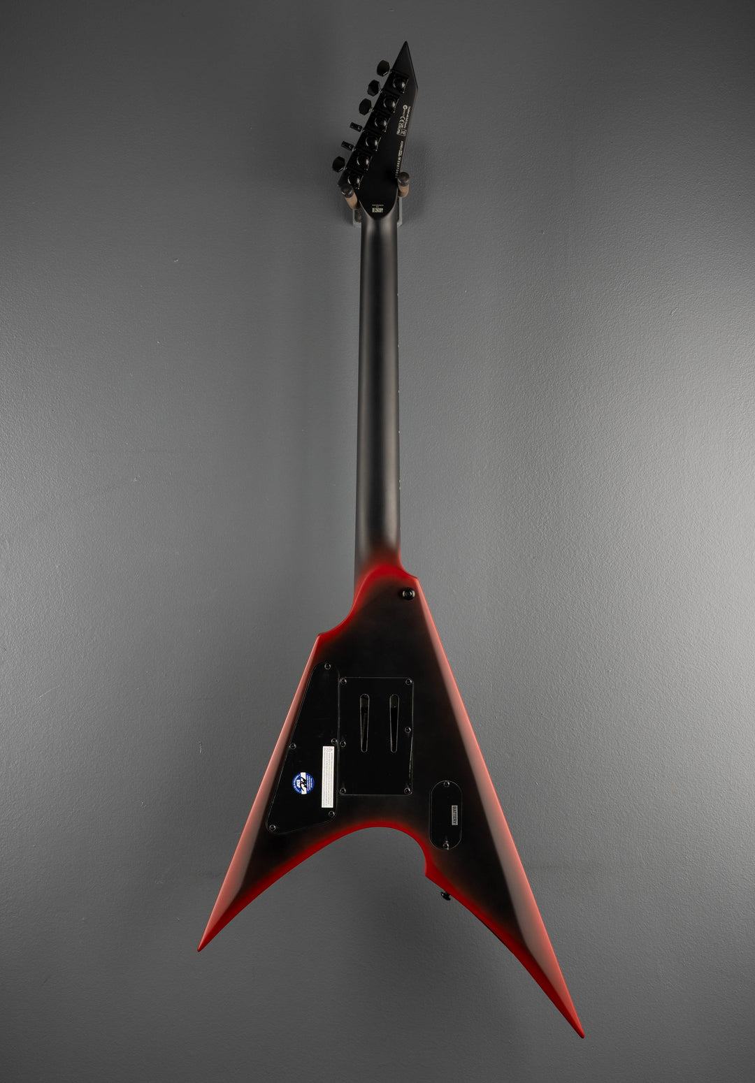 Black Metal Arrow - Black Red Burst Satin