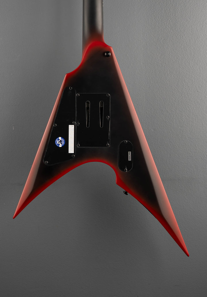 Black Metal Arrow - Black Red Burst Satin