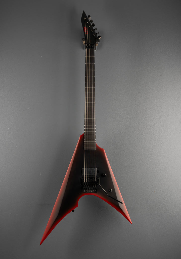 Black Metal Arrow - Black Red Burst Satin