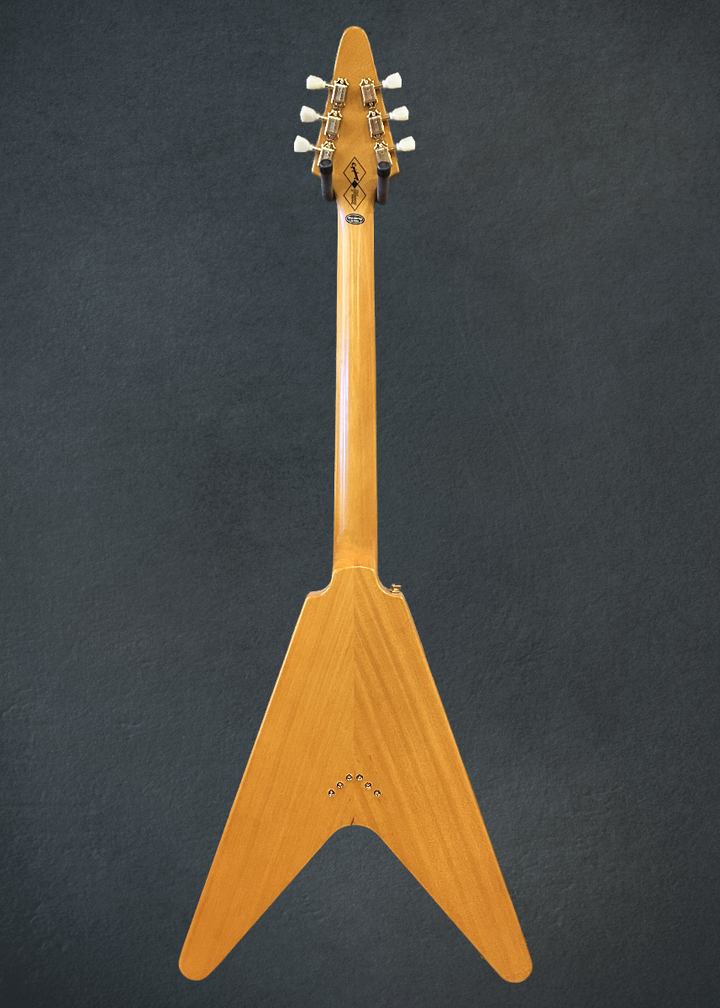 1958 Korina Flying V (White Pickguard) - Aged Natural